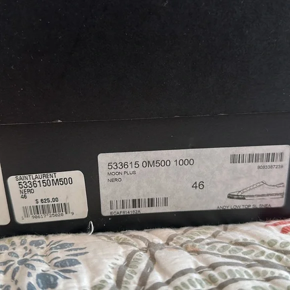 Saint Laurent Men’s Andy Sneakers in Leather - Picture 6 of 7